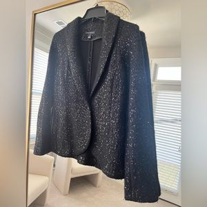 Sequin Wool Blazer